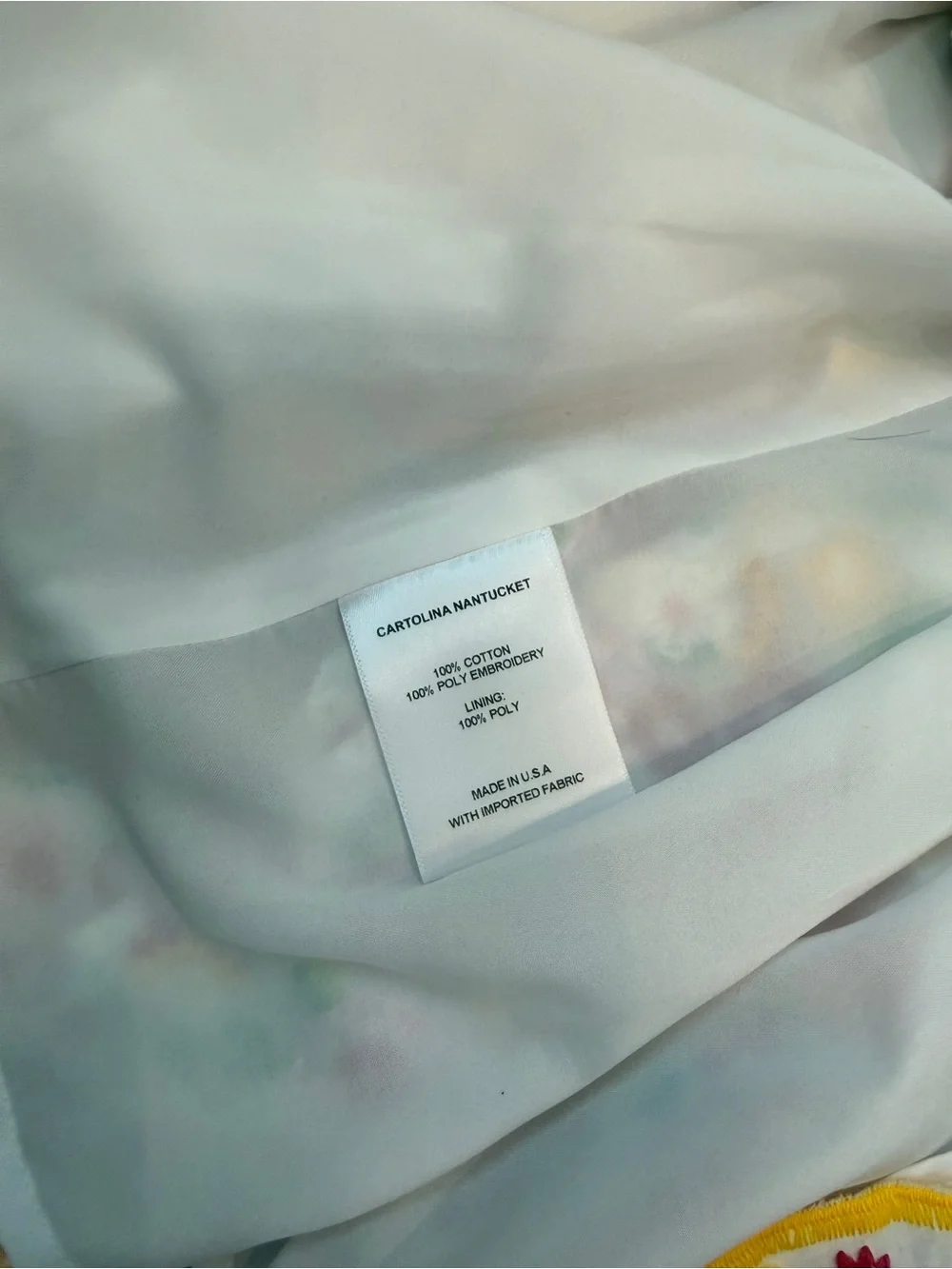 Cartolina Nantucket Marrakech Dress spring floral stitching size XS - Picture 8 of 13